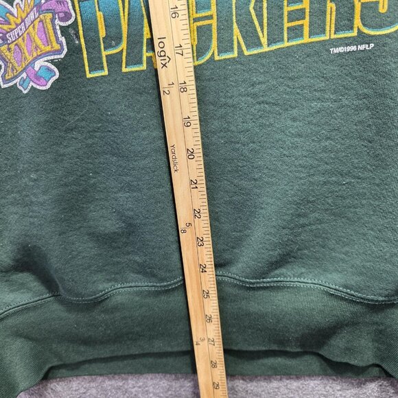 Vintage Green Bay Packers Sweater Mens XL Green NFL Football Pro Player 90s - Picture 7 of 8